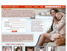 Tablet Screenshot of dating-services-singles.com